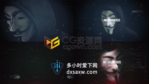 病毒匿名攻击防安全介绍高科技解码器技术DDoS高防IP攻击视频片头-AE模板下载