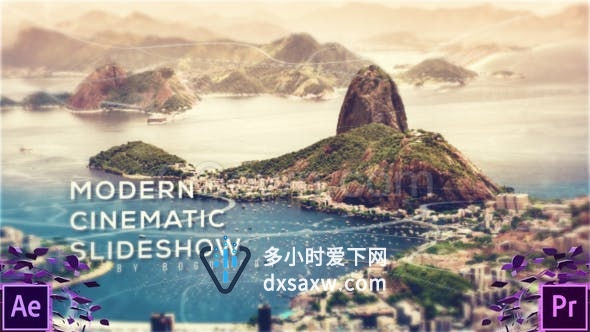 科技感商务现代开场宣传介绍摄影演示视差幻灯片效果视频-PR预设与AE模板下载