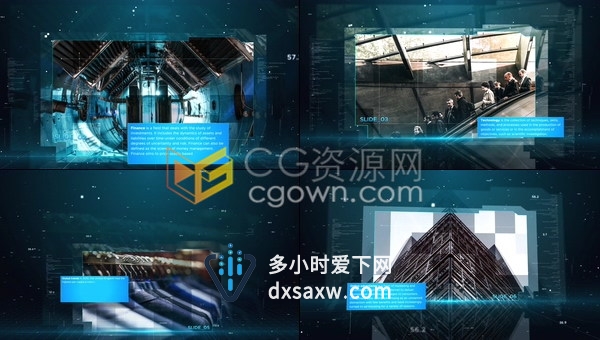 高科技创新技术公司宣传片信息图表科幻界面展示介绍企业视频动画-AE模板下载