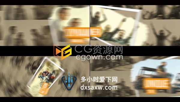 创意艺术笔刷效果现代动作视频开场白炫酷的文本动画预告片-AE模板
