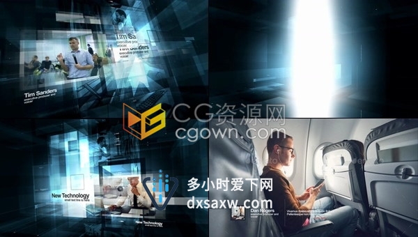 视觉技术高科技设备展览会新闻发布会宣传视频包装制作-AE模板下载