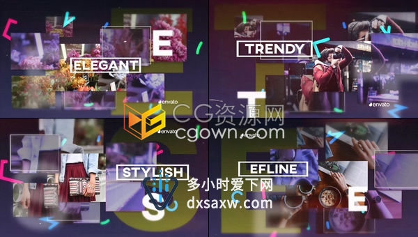 AE模板-时尚现代风格平滑分割过渡制作音乐活动电影预告片公司宣传片