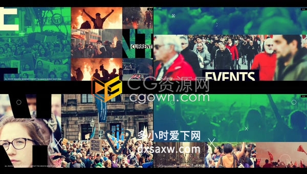 新闻事件直播时事报道纪录片宣传介绍开场白-AE模板下载