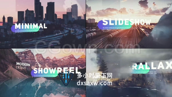 笔刷效果生产展示企业介绍旅游城市宣传片-AE模板免费下载