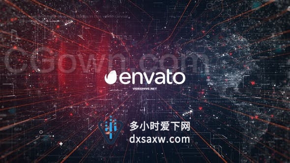 5G网络技术数据界面科技宣传标志揭示-AE模板下载