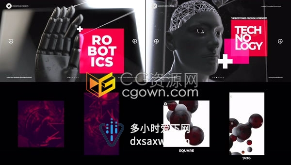 人工智能高科技创新技术开场白专业计算机科学频道宣传视频介绍片头-AE模板