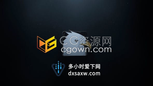 AE模板下载-忧郁黑暗电影开场制作公司LOGO标志片头含背景音乐