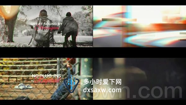 快速故障介绍促销宣传动态分屏图文切换片头包装-AE模板下载