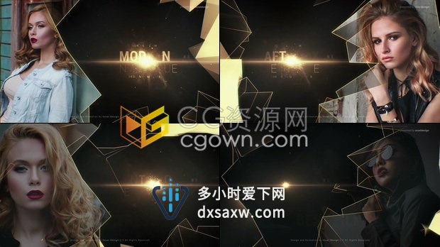 公司年会活动屏幕宣传视频开场员工卓越奖项典礼大气介绍动画-AE模板下载