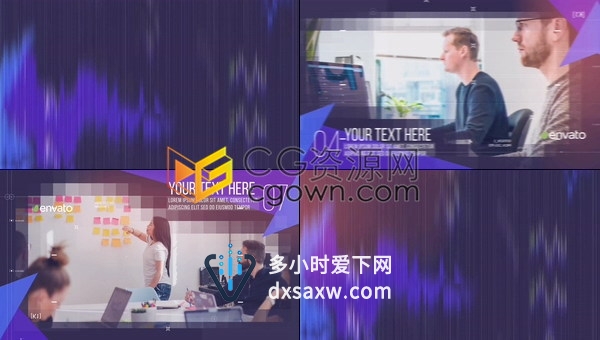 IT科技公司宣传视频制作未来数字信息企业商务介绍图片动画-AE模板下载