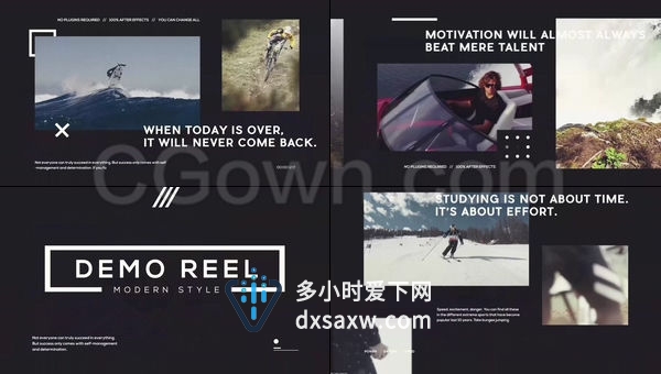 独特宣传事件企业动态生产演示体育运动幻灯片-AE模板下载