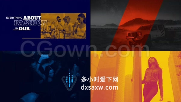 时尚排版简约文字动画4K现代标题AE模板下载