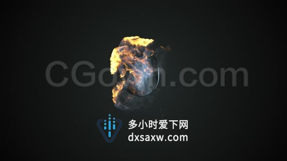 快速强大爆裂火炬演绎烟雾效果LOGO片头动画-AE模板下载