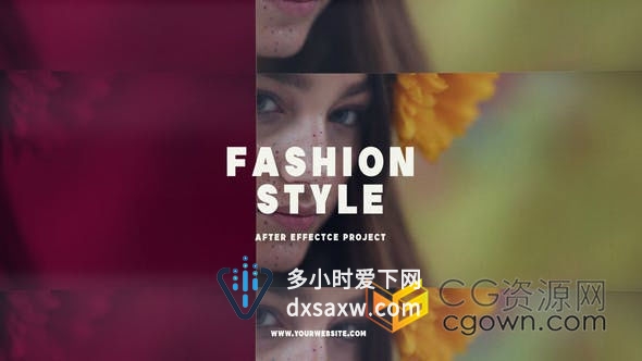 时尚街头风格时装作品商业展示社交网络演示视频-AE模板下载