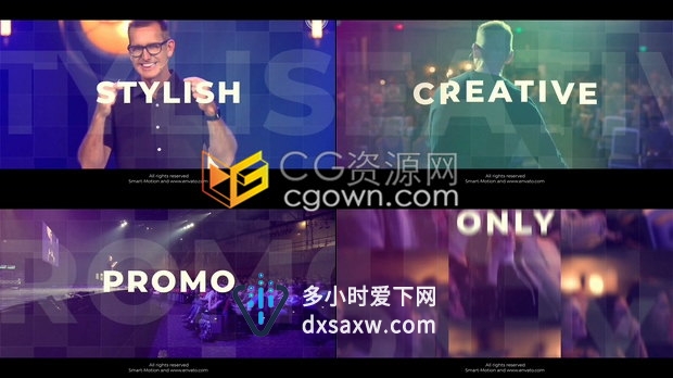 制作抖音节奏广告片头AE模板下载动感时尚vlog宣传介绍视频效果