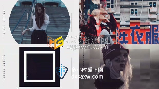 节奏感短视频介绍现代动态视频开场节目活动宣传片-AE模板下载