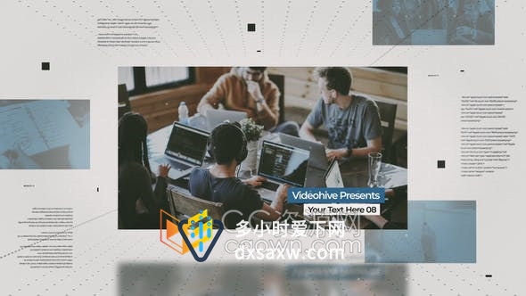 公司企业时间线展示商业宣传片商务会议视频开场-AE模板