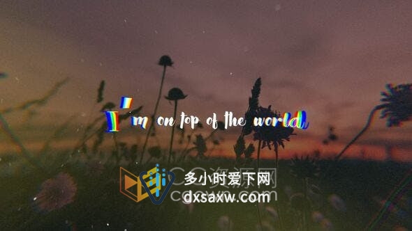 AE模板-20种音乐歌曲歌词视频字幕动画制作