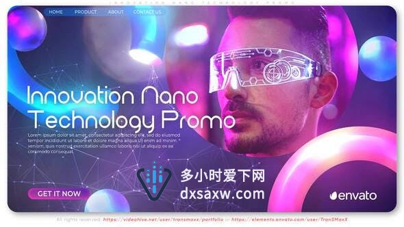 AE模板-创新纳米技术推广未来新型科技设计公司宣传片