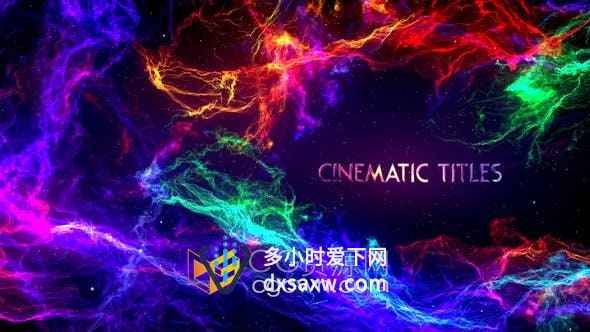AE模板-抽象太空星云粒子场景动画介绍标题宣传片头视频