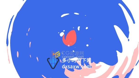 Cartoon LOGO图形动画飞溅FX特效演绎标志视频片头-AE模板