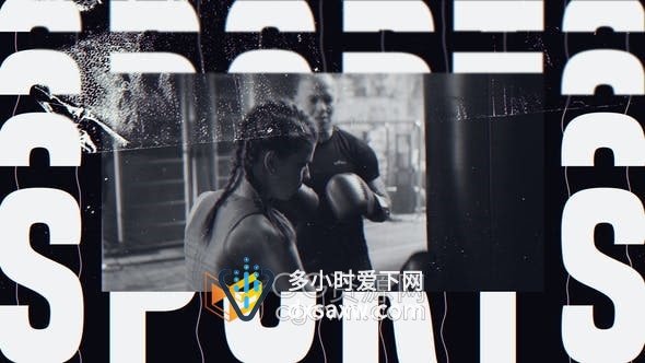 AE模板-体育介绍开场视频运动员健身运动宣传短片动感节奏