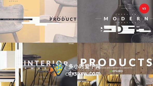 Product Promo设计产品渲染图展示动画宣传介绍视频-AE模板