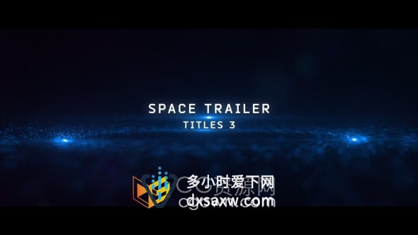AE模板-星系能量旋转粒子散发特效动画宣传介绍视频