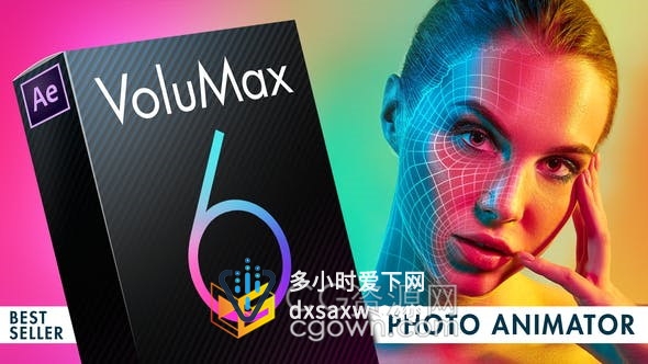 VoluMax – 3D Photo Animator V6 照片转成3D动画视觉效果工程-AE模板下载