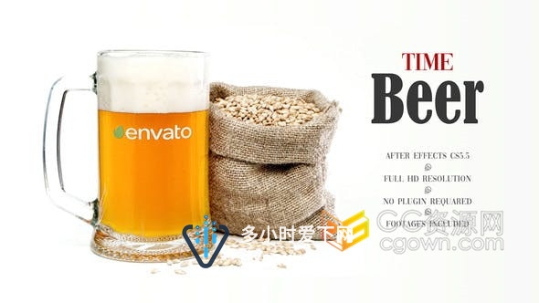 啤酒厂宣传广告片黑啤酒节活动介绍视频片头-AE模板