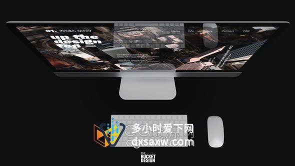 AE模板-苹果笔记本电脑应用程序智能主题演示用户界面体验网络开发网页设计网站促销