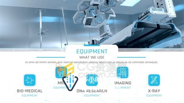 现代临床治疗医院宣传片保健健康医疗团队公司介绍视频动画-AE模板