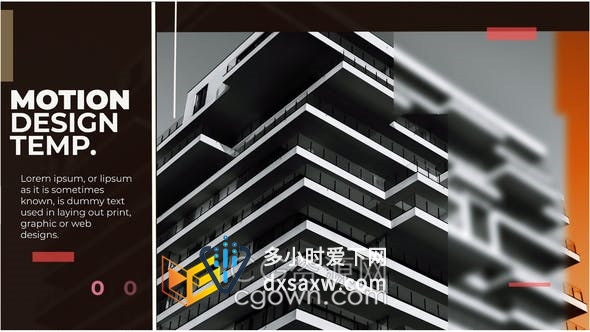 优雅多功能房地产开发企业建筑公司酒店广告设计公司幻灯片-AE模板