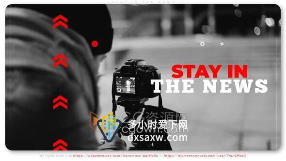 AE模板-闪屏快速介绍突发新闻广播热门活动宣传视频片头