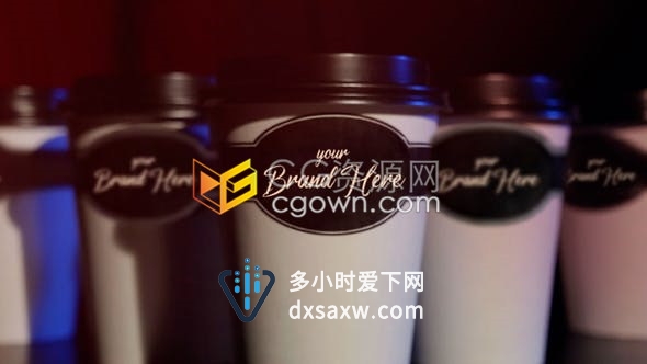 奶茶咖啡店饮料品牌产品介绍宣传短视频-AE模板