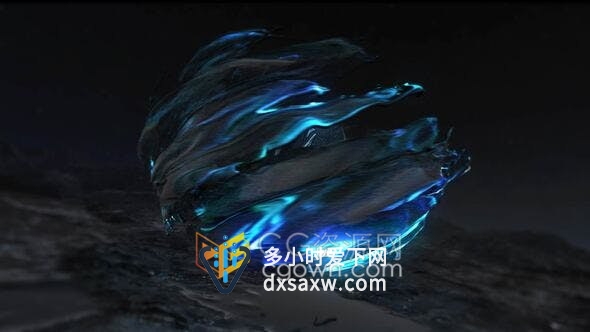 黑暗湿地场景龙卷风漩涡视觉效果粒子光效特效LOGO视频片头-AE模板
