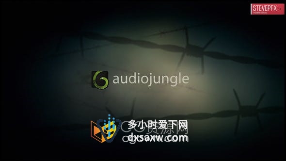 AE模板-带刺铁丝网场景动画犯罪嫌疑人监狱电影片头