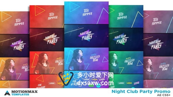 AE模板-抖音宣传音乐活动狂欢节演出DJ表演节日小短视频