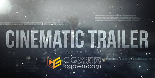 现代电影预告片时尚音乐浪漫艺术宣传激情赛车漂流动作视频-AE模板