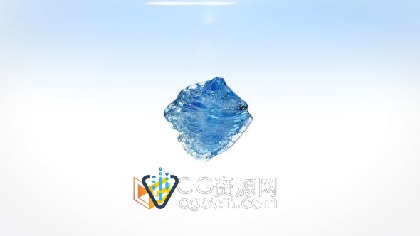 液体飞溅流体水特效效果演绎LOGO动画视频片头-AE模板