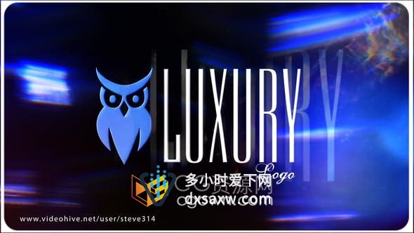 AE模板-魅力艺术光效动画演绎LOGO标志视频片头4K分辨率
