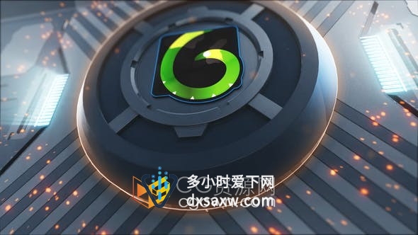 AE模板-3D金属场景LOGO动画视频转场过渡效果制作