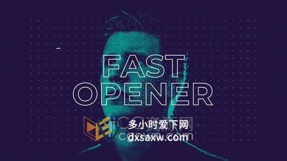 AE模板-视频片头制作文字字幕节拍动画快速介绍开场短片效果