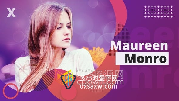 AE模板-现代多彩图形动画vlog介绍视频制作时尚介绍宣传片