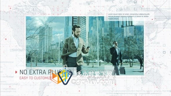互联网高科技会议演示商业技术商品信息介绍展示宣传片-AE模板