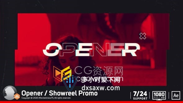 动态活力流行广告促销故障效果活动宣传频道介绍开场白-AE模板