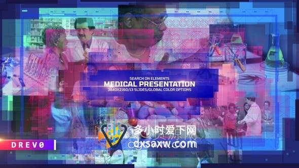 AE模板-医生大脑颅骨临床数据高科技全息创新器官扫描宣传片视频