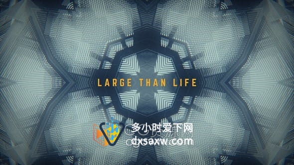 AE模板-建筑蓝图万花筒镜子动画动感宣传介绍视频片头