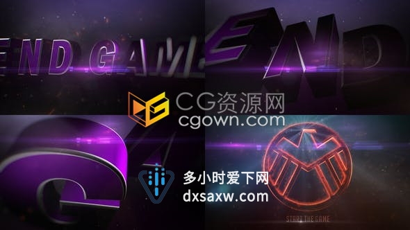 AE模板-史诗三维电影动作大片标题文字预告片