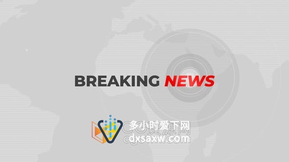 AE模板-Breaking News突发新闻电视新闻广播设计